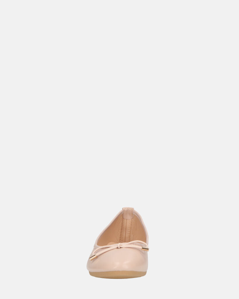 GWEN - ballerine beige con fiocco in punta