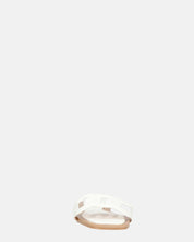 KRISTA - ciabattine bianchi con suola beige