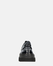 BICE - scarpe basse mocassini platform neri