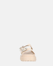 NIVI - sandali platform in glassy beige