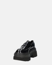 BICE - scarpe basse mocassini platform neri