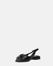 JODENE -  scarpe nero con cinturino posteriore e decorazione floreale