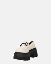 BESSIE - scarpe bianche platform con decorazione