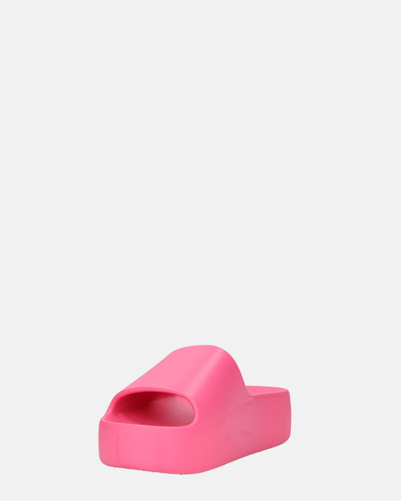 IMA - ciabattine platform fucsia