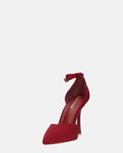 ZINA - decolette con tacco alto e cinturino bordeaux