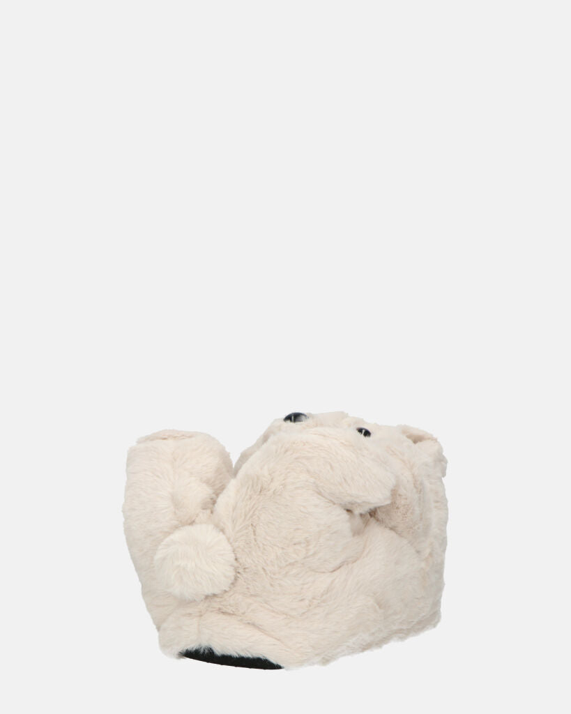 TEDDY - pantofole orsacchiotto beige
