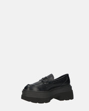 BESSIE - scarpe nere platform con decorazione