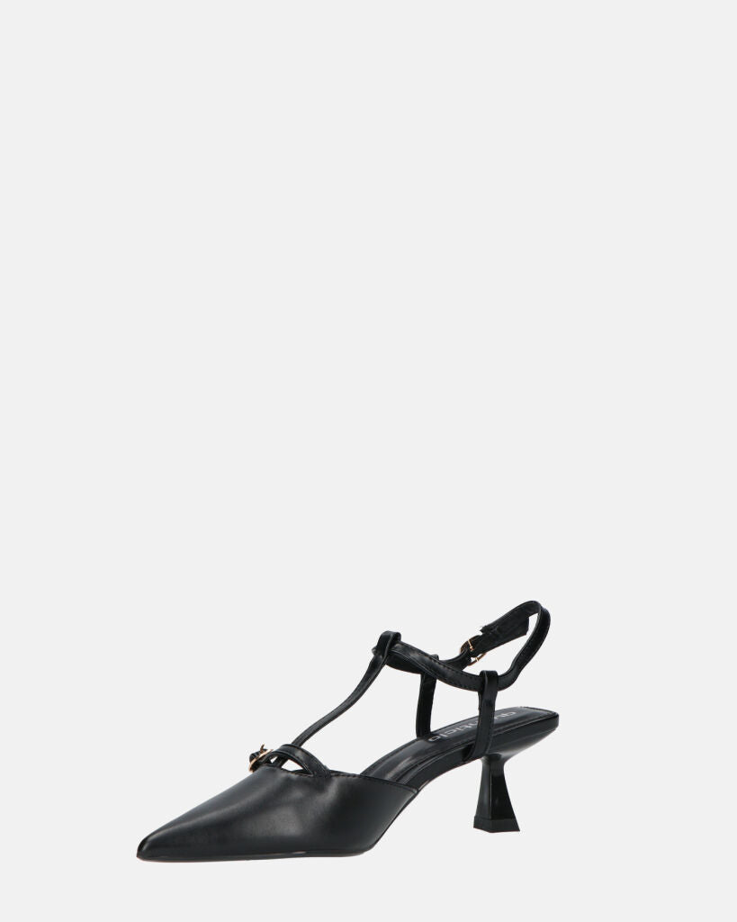 RASHIDA - decolette con tacco basso nero