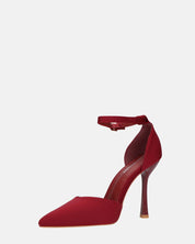 ZINA - decolette con tacco alto e cinturino bordeaux