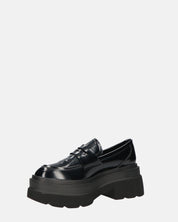 BICE - scarpe basse mocassini platform neri