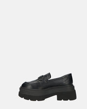 BESSIE - scarpe nere platform con decorazione
