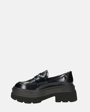 BICE - scarpe basse mocassini platform neri
