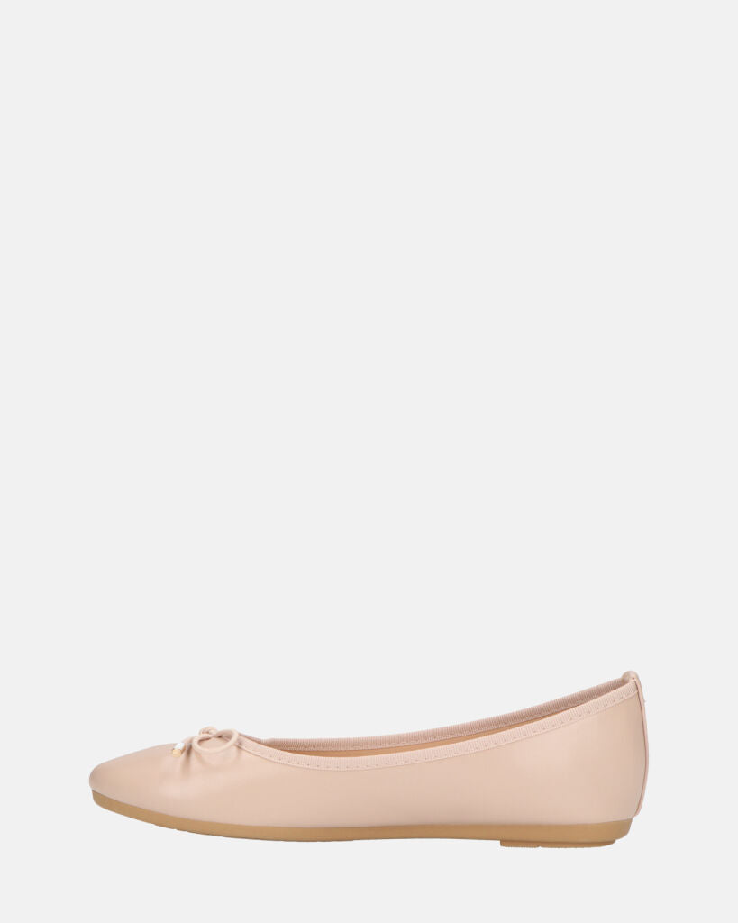 GWEN - ballerine beige con fiocco in punta