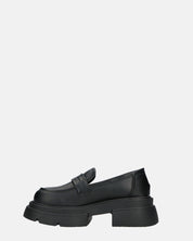 MARIKA - scarpe basse mocassini platform neri