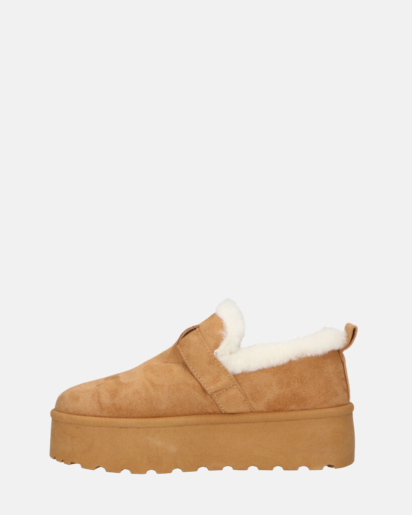 JORDI - scarpe platform imbottite con cinturino laterale