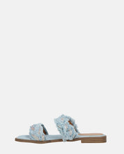 KALI - sandali in tessuto denim con gemme