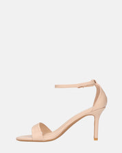 ONA - sandali con tacco a spillo in ecopelle beige con cinturino