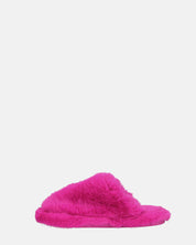 NOARA - pantofole in pelliccia fucsia chiuse in punta