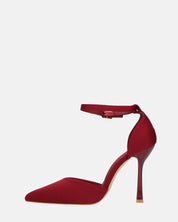 ZINA - decolette con tacco alto e cinturino bordeaux