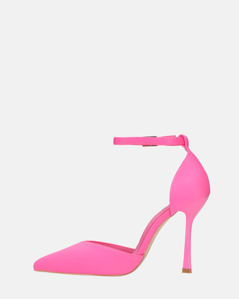 ZINA - decolette con tacco alto e cinturino fucsia