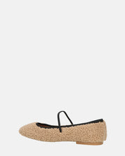 ALISSA - ballerine beige chiaro effetto peluche con suola beige