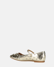 SOFIYA - ballerine in glassy oro con cinturino