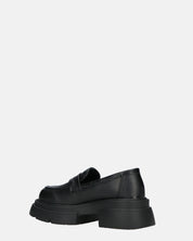 MARIKA - scarpe basse mocassini platform neri