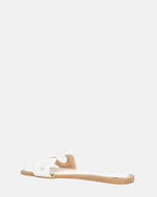 KRISTA - ciabattine bianchi con suola beige