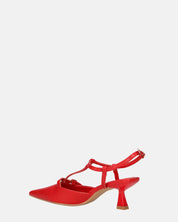 RASHIDA - decolette con tacco basso rosso