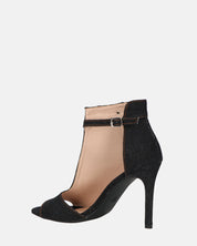 GEMA - scarpe con tacco in denim nero