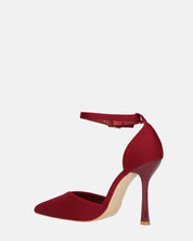 ZINA - decolette con tacco alto e cinturino bordeaux