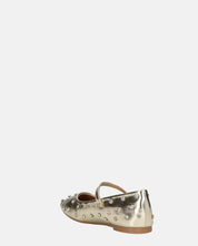 SOFIYA - ballerine in glassy oro con cinturino
