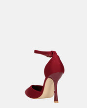 ZINA - decolette con tacco alto e cinturino bordeaux