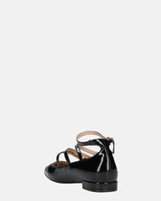 ZAWE - sandali in glassy nero con cinturini