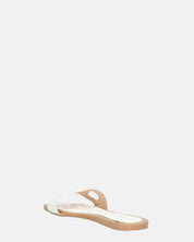 KRISTA - ciabattine bianchi con suola beige