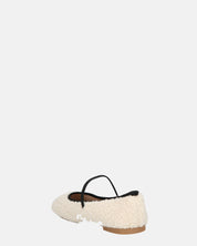 ALISSA - ballerine beige chiaro effetto peluche con suola beige