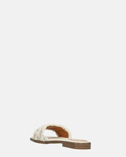 JOELE - ciabattine beige con gemme