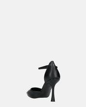 MEENA - decolette nero con cinturino e soletta nera