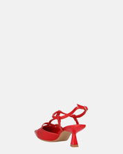 RASHIDA - decolette con tacco basso rosso