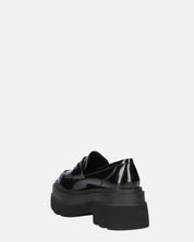 BICE - scarpe basse mocassini platform neri