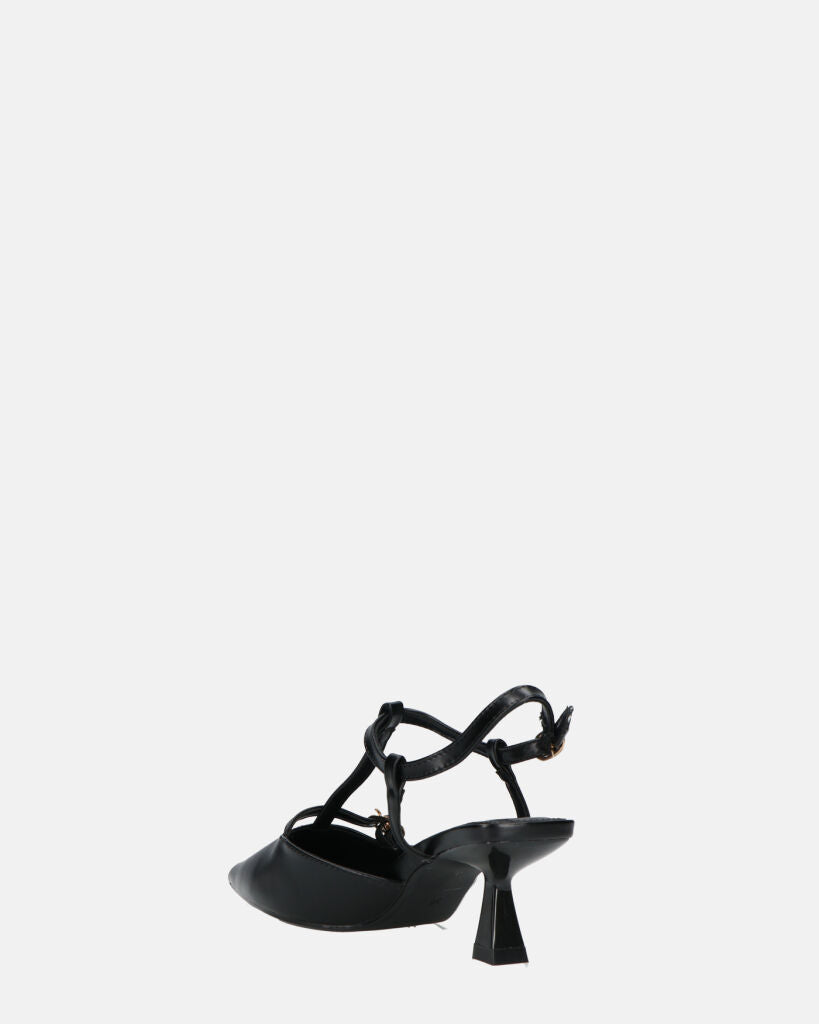 RASHIDA - decolette con tacco basso nero