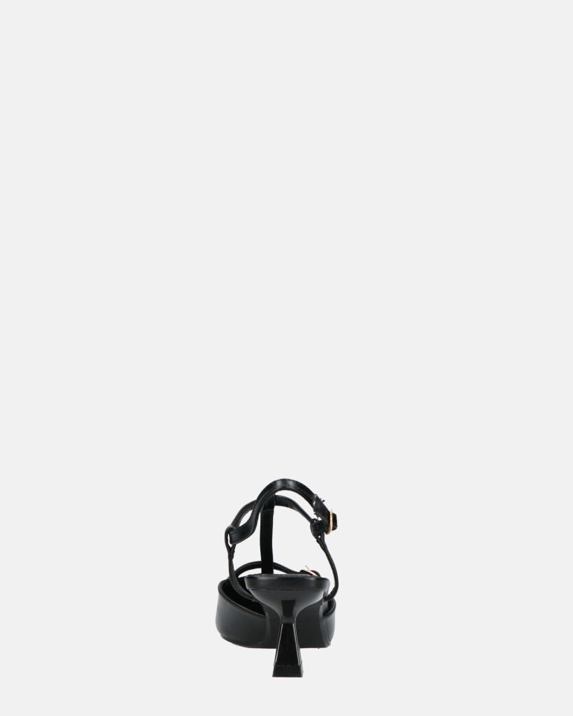 RASHIDA - decolette con tacco basso nero