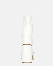 MYA - stivaletti platform con tacco alto in glassy bianco
