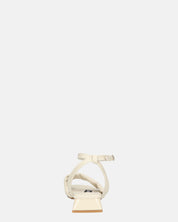 AKIRA - sandali bassi beige con cinturino