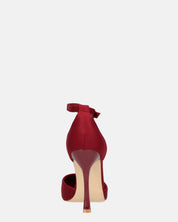 ZINA - decolette con tacco alto e cinturino bordeaux