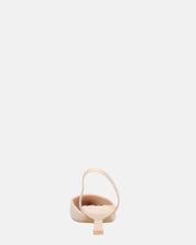 NIEVES - scarpe beige slingback con tacco kitten