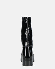 MYA - stivaletti platform con tacco alto in glassy nero