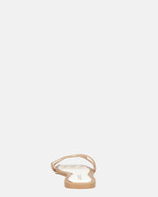 KRISTA - ciabattine bianchi con suola beige
