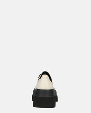 BESSIE - scarpe bianche platform con decorazione