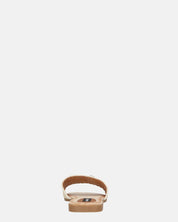 ROZENN - ciabattine beige con fascia ricamata e gemme